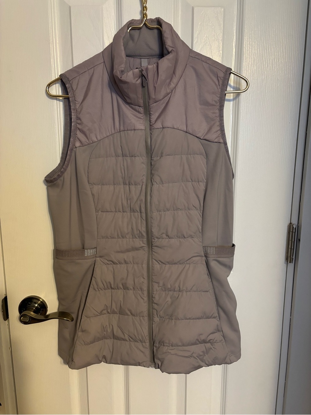 lululemon athletica Down for it all Quilted Sleeveless Vest - Taupe